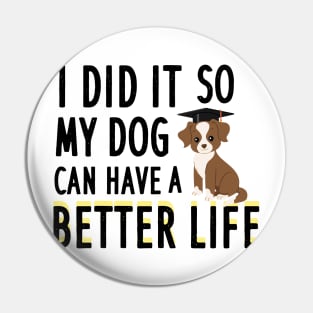 I did it so my dog can have a better life Pin