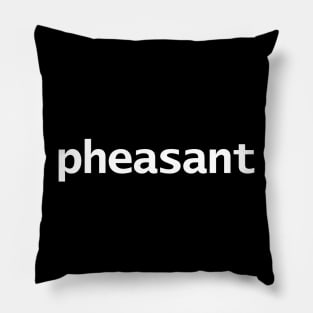 Pheasant Pillow