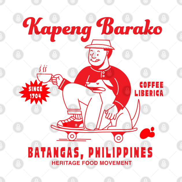 BATANGAS COFFEE PHILIPPINES FILIPINO SHIRT BACK PRINT by Aydapadi Studio