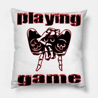 gamer palying a game | gaming collection Pillow