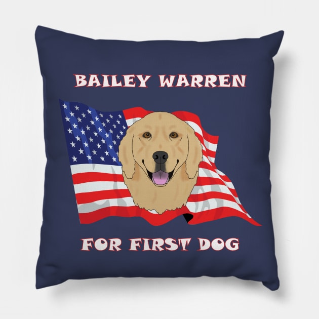 Bailey Warren for First Dog Pillow by childofthecorn