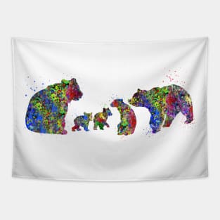 Bear family Tapestry