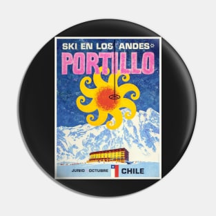 Portillo,Chile,Ski Poster Pin