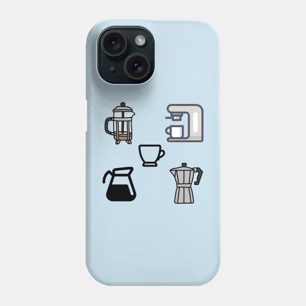 Cute Coffee Makers Phone Case by JonHerrera