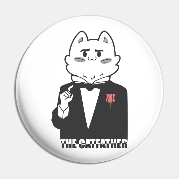 the catfather Pin by ArtStopCreative
