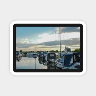 Boats moored up in Thurne Dyke Magnet