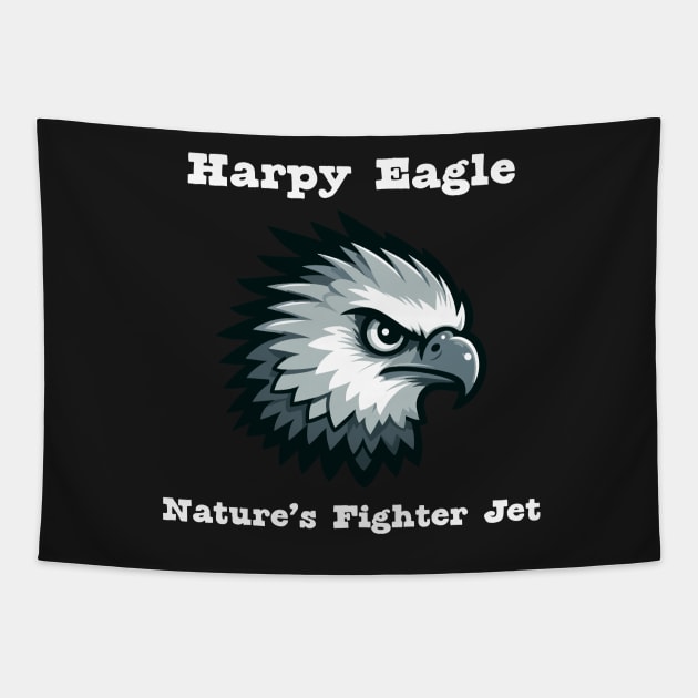 Harpy Eagle Bird of Prey Tapestry by dinokate