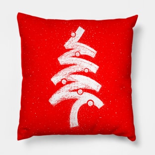 Christmas tree Red Pillow