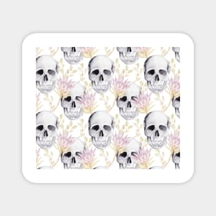 Floral skull glam Magnet