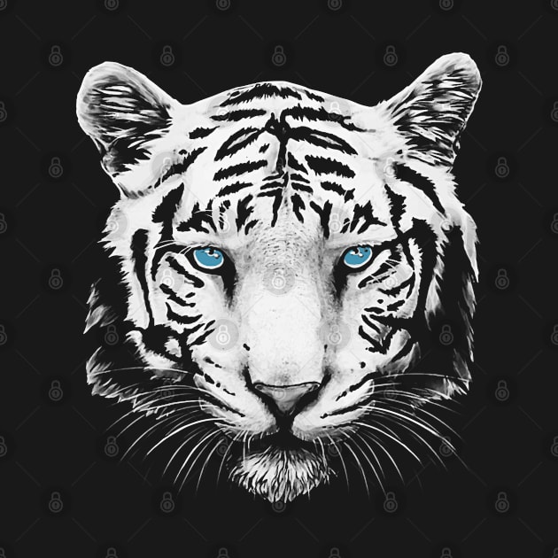 White Tiger Face by adik