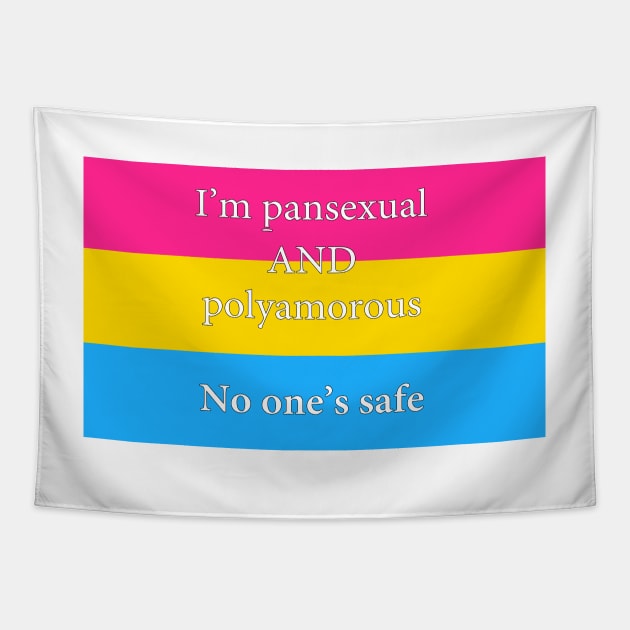 Pansexual and Polyamorous Flag Tapestry by Libido