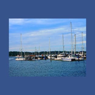 Newport RI - Boats in Harbor T-Shirt