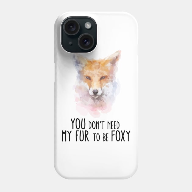 Cruelty-Free Fox Statement Phone Case by susannefloe