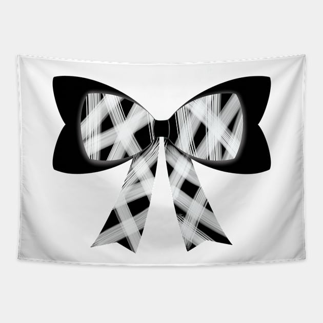 White streaks bow Tapestry by tothemoons