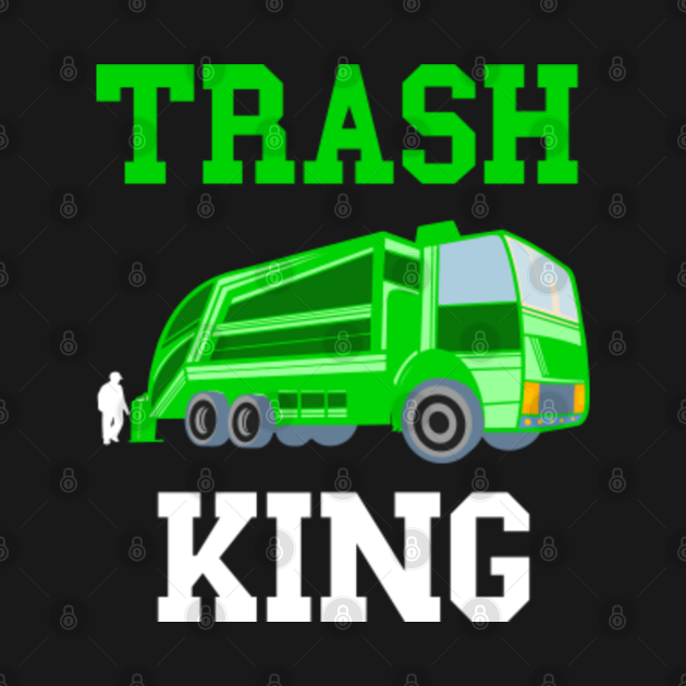 Trash King Garbage Truck Rubbish Recycling Trash Truck Garbage Truck
