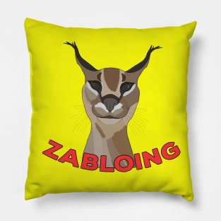 Zabloing Cat Meme Pillow