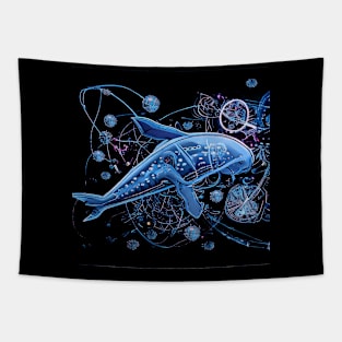 Abstract Blue Tapestry