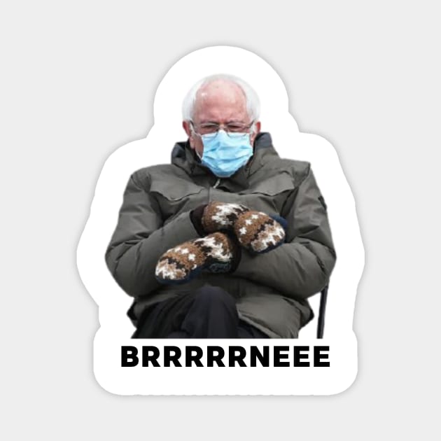 Bernie's Mittens Sanders Meme Magnet by gillys