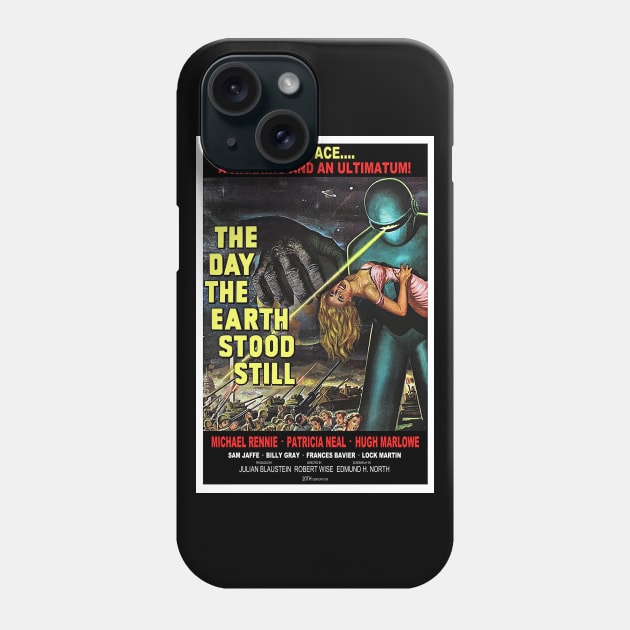 The Day The Earth Stood Still Phone Case by RockettGraph1cs