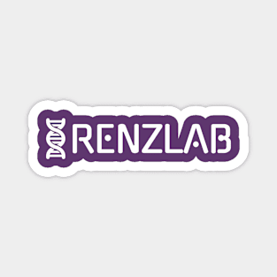 Renz Lab logo simple white no tag Magnet