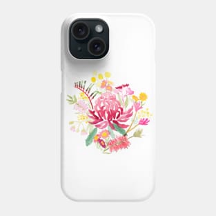 Australian Floral Watercolour Painting Phone Case