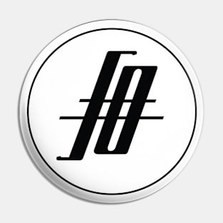 F0ME Crypto Coin - white out Pin