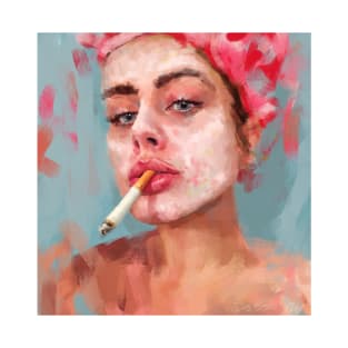 mask with cigarette T-Shirt