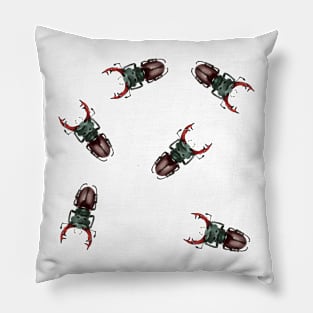 Stag beetles Pillow