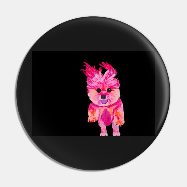 I Love Luz the Morkie over Black Pin by AmandaAAnthony