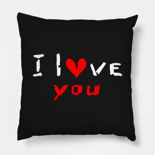 I Love You Calligraphy. Pillow