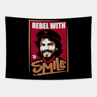 Rebel with a smile Tapestry