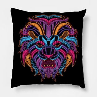Lion Neon Pillow