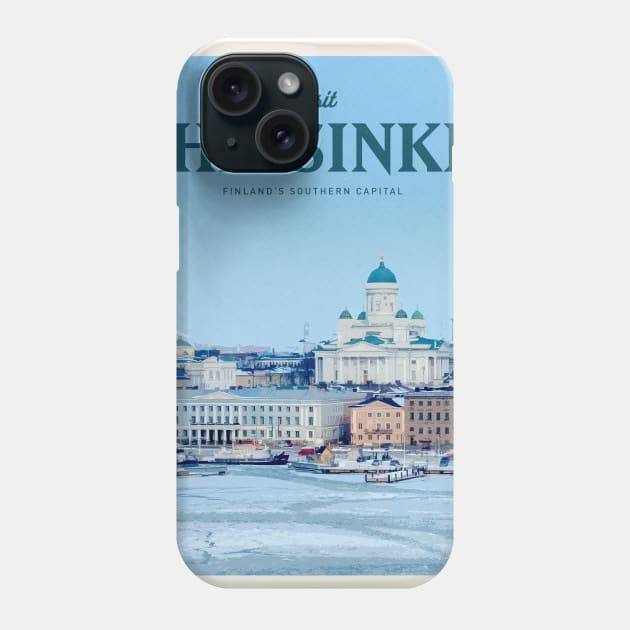 Visit Helsinki Phone Case by Mercury Club