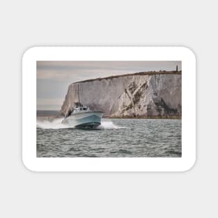 Motor Gun boat off the Isle of Wight Magnet