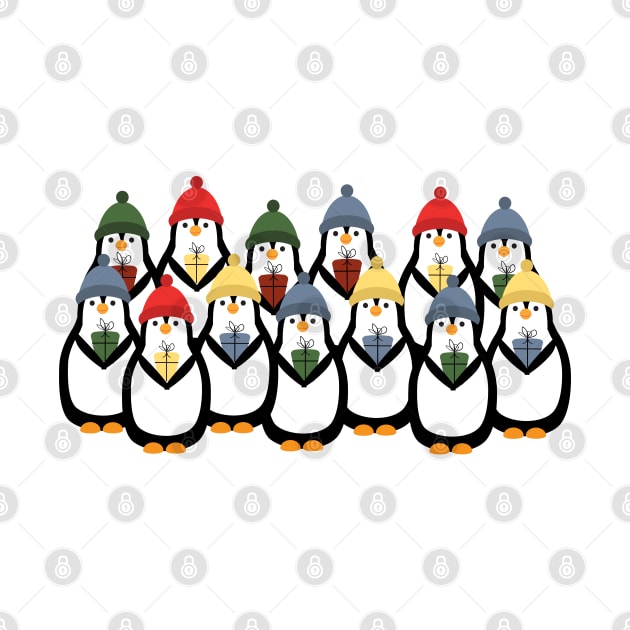 Happy Christmas penguins by grafart