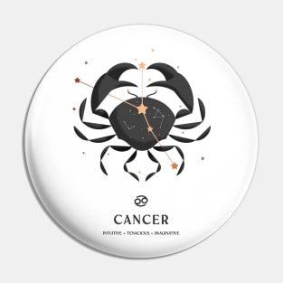 Cancer Constellation Zodiac Series Pin