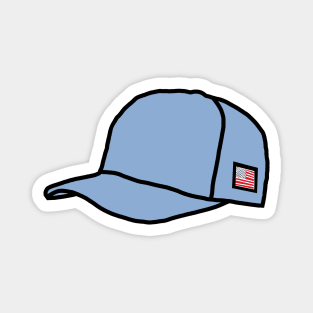 Trucker Hats Light Blue Graphic Magnet