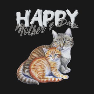 Mom and baby cats cute Mother's Day T-Shirt