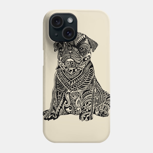 Polynesian Baby Pug Phone Case by huebucket