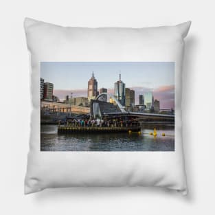 Southbank footbridge, Melbourne, Victoria, Australia. Pillow