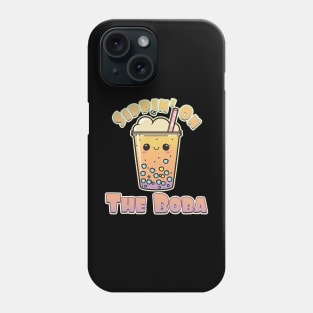 Sippin' On Boba Kawaii Boba Tea Graphic Phone Case