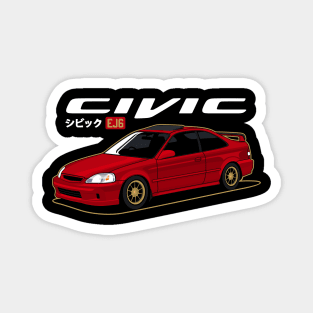 Civic ej6 JDM Cars Magnet