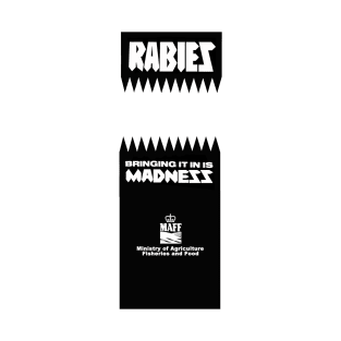 Classic MAFF 1980s rabies logo T-Shirt