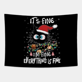 Its Fine Im Fine Everything Is Fine Christmas Tapestry