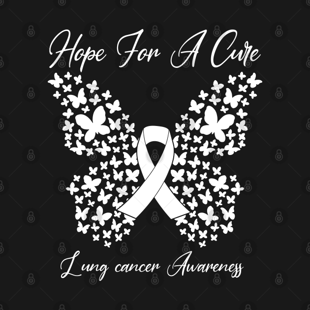 Hope For A Cure Butterfly Gift 3 Lung cancer by HomerNewbergereq