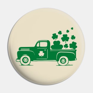 Irish Shamrock Old Truck St. Patrick's Day Pin