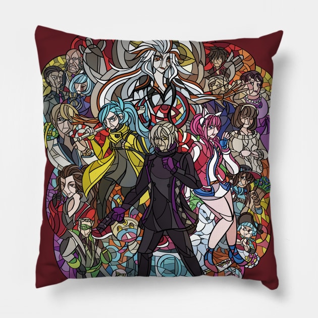 PSYNCIN' IN THE GLASS PaiNE Pillow by caeboa