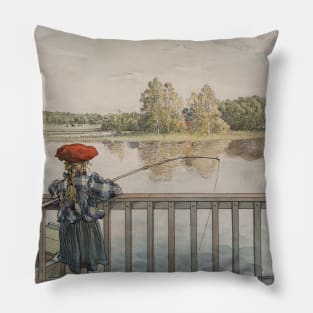 Lisbeth Angling. From A Home by Carl Larsson Pillow