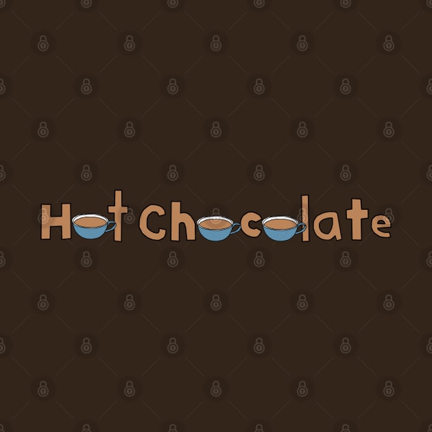 Hot Chocolate Cups and Typography by ellenhenryart