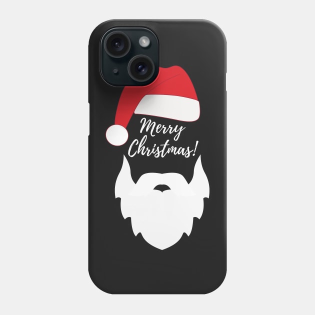 Funny Santa Beard Costume - White Fake Beard Christmas - Santa Claus Beard Costume - Merry Christmas Everyone Santa Phone Case by Famgift